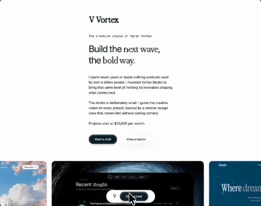 AI Designer Portfolio