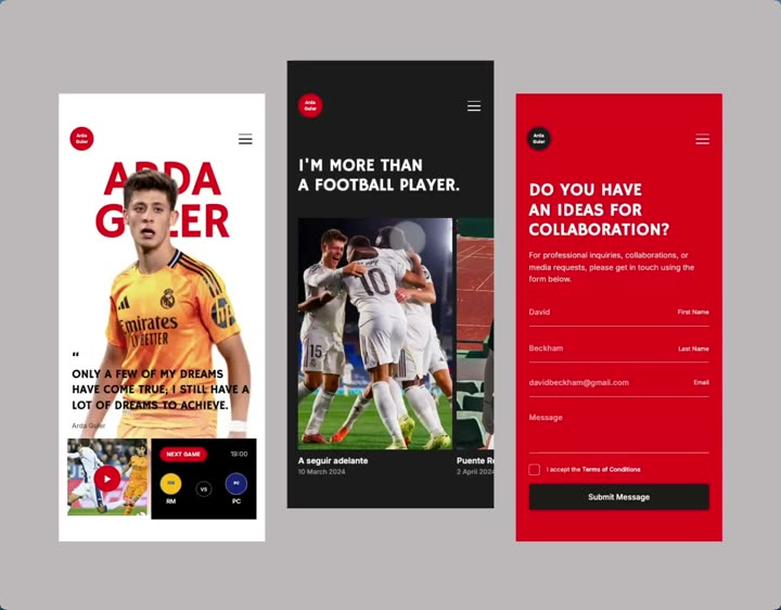 Footballer Portfolio