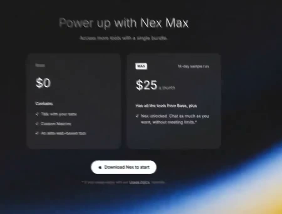 Nex Max Upgrade